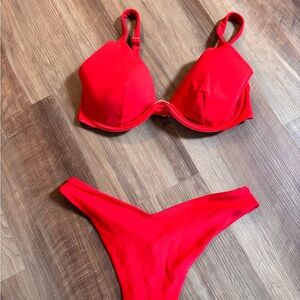 Shade & Shore Bold Red Swimwear